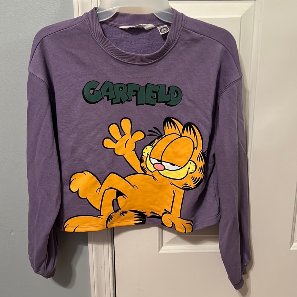 Cropped Garfield sweatshirt